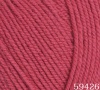 Пряжа Dolce Merino цв.59426 - т.розовый (10шт) 50% микрофибра,50% шерсть мериноса 230 м/100г
