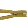 Молния Т5 - 18 см металл-золото - неразъемная