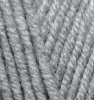Superlana maxi цв.21 - серый меланж (5шт)  75%-акрил / 25%- шерсть 100г/100м