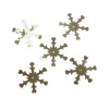 Пайетки "снежинки" (1 серебро) 24мм 10г