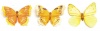 67101014 Бабочки, ассорти, 11см, желтый, Glorex (1шт/уп) Мастери Сама Пенза