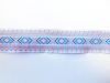 HB41 35995 Тесьма жаккардовая 35мм*5м (1- розовый/голубой)