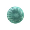0311-1442A Пуговица 24L (15мм) (C332 зеленая бирюза) (10шт)
