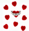 Фигурки. Cердечки love, 5153