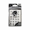 KS-C-METAL002AR Термокл. стразы Звезды 10х10мм, 24шт металлик серебро
