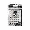 KS-C-METAL004AR Термокл. стразы Сердца 8х8мм, 35шт металлик серебро