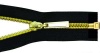 Молния Т7 - 35см "витая" разъем. зол./черн. (5шт)