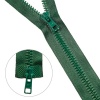 Молния "трактор"   разъем. (1 зам.,Т6) 40см (054 т.зеленый)(3шт)