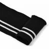 Подвяз трикотаж 73023 черный/серебр. 6х80см ПЭ