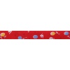 Косая бейка 'Шарики' 15мм*54,9м (100% хб) (красный)