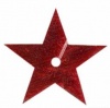 Пайетки "звездочки" 20мм 10г (3 т. красный)