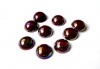 Полубусины пластик "Круг 10мм" 024 бордовый перламутр (10гр)