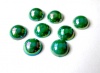 Полубусины пластик "Круг 10мм" 003 зеленый перламутр (10гр)