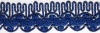 13-3793 Тесьма декоративная текстильная 2см*16,45м (т.синий)