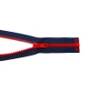 Молния BICOLOR 'трактор' разъем. (1 зам.,Т6) - 80см (2076) Arta-F (044 т.синий/008 красный) (2шт)