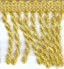 Бахрома 2614, 70мм (16,4м) золото