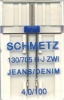 Иглы джинс двойные 130/705H-J ZWI №100/4.0, 1шт. "Schmetz"