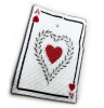 Аппликации пришивные с пайетками Туз Червы 9*12см