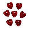 Пайетки "сердечки" (50103 красный голограмма) 10*10мм 10г