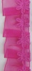 Тесьма-рюш 1141 (20ярд) малиновый