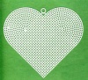 Канва пластик., больш. 'сердце', 17×15 см