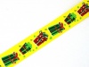Лента ID 1593 репсовая с рисунком 1,5см.*45,72м, цв.желтый