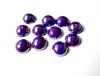 Полубусины пластик "Круг 10мм" 019 т.сиреневый перламутр (10гр)