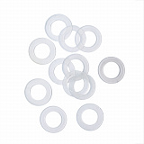 64790 Кольцо под люверс 9,5мм (50шт) прозрачный пласт.