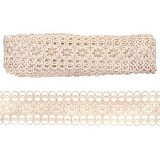 LA-020 Кружево гипюр матовое 6см*13,72м(NN236 беж)