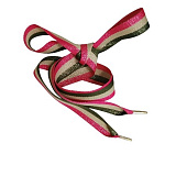 Шнурки обувные 2,7см*150см (хаки/беж/розовый/серебро) репс