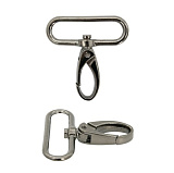 817-046 Карабин, 40*50 мм ч.никель (2 шт.)