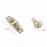 Брючные крючки регулируемые 33,6мм (никель)10шт