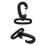 Карабин пластик 38мм, черный (2 шт) RA3089 