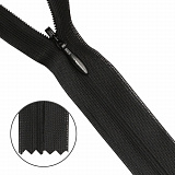 31200/50 Молния потайная Т3 50см черный усиленная (Греция)