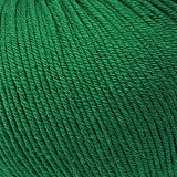 Пряжа Baby Cotton 25 (3456- зеленый) (10шт) 50% хлопок,50% акрил, 82 м/25г