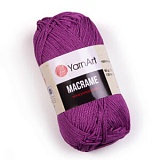 Пряжа Macrame (161 фиолетовый) (6шт) 100% ПЭ, 90г/130м
