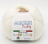 Пряжа Baby Love (04 экрю) 100% мерсер.шерсть 115м/25г (10шт)