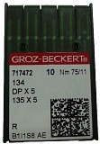 Игла с толст.колбой DPx5 (134 R)  №75 GROZ-BECKERT