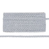 Тесьма отделочная металл. 10мм*16м (серебро) 1093