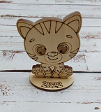 Деревянная заготовка Тигренок 6,5*5*3 см  Мастери Сама Пенза