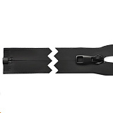 Молния Т7 65см спираль водонепрон. черн.резина/черный ГМС957 