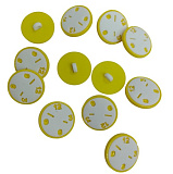 LF K-82 Пуговица Часы 15мм(24L)(43 Желтый)(12шт)