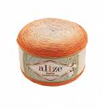 Bella Ombre batik цв.7403 оранжевый (2шт) 100%- хлопок 250г/900м 