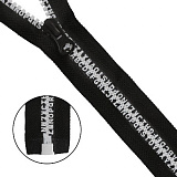 Молния 'трактор' Т8 неразъемн. 'Алфавит' 18см (черный/белый)