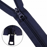 Молния витая Т7 2 замка 120см (233 т.синий) (2шт)