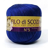 Filo Di Scozia №5 (63 т.синий) (5шт) (226м/50г, 100% мерсеризирванный хлопок)