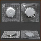 Кнопка магн.КМК 17мм никель/силикон (2шт.)