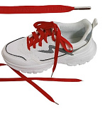 Шнурки обувные TRENDY 1см*130см (красный)