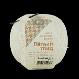 "Легкий твид" цв.0101- белый 50гр 170м 67% хлопок/33% ПЭ (6шт) 