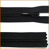 Молния потайная плотная тесьма Т3 25см черный (10шт) 